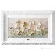 CHEVAUX COURANTS Tableau bas-relief en porcelaine de Capodimonte Made in Italy