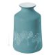 VASE GINKO Vase piémontais en céramique réalisé et décoré à la main avec un authentique motif de feuilles Made in Italy