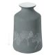 VASE GINKO Vase piémontais en céramique réalisé et décoré à la main avec un authentique motif de feuilles Made in Italy