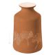 VASE GINKO Vase piémontais en céramique réalisé et décoré à la main avec un authentique motif de feuilles Made in Italy