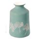VASE GINKO Vase piémontais en céramique réalisé et décoré à la main avec un authentique motif de feuilles Made in Italy