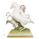 CHEVAUX Figurine en porcelaine Capodimonte, artisanat Made in Italy