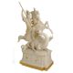 SAINT GEORGE ET LE DRAGON Statuette figurine en porcelaine Capodimonte faite à la main en Italie