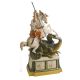 SAINT GEORGE ET LE DRAGON Figurine statuette en porcelaine Capodimonte faite à la main en Italie
