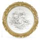 RENDEZ-VOUS SUR LA PELOUSE Tableau bas-relief en porcelaine de Capodimonte Made in Italy