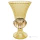 ADA Vase peint à la main authentique moderne décoratif en verre de qualité supérieure.-Jaune