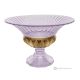 ADA Centre de table peint à la main, décoration moderne et authentique en verre de qualité supérieure - Rose