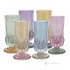 ADA Ensemble de 6 verres à boisson authentiques et modernes peints à la main en verre de qualité supérieure.