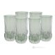 ADA Ensemble de 6 verres à boisson authentiques et modernes peints à la main en verre de qualité supérieure.-Vert