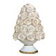 Décoration de table artistique en céramique de style baroque FLOWERS avec détails en or 24 carats Fabriqué en Italie