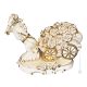 HORSE Décoration de table artistique en céramique de style baroque avec détails en or 24 carats Fabriqué en Italie