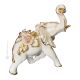 ELEPHANT Décoration de table artistique en céramique de style baroque avec détails en or 24 carats Fabriqué en Italie
