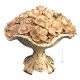 Décoration de table artistique en céramique de style baroque ROSES avec détails en or 24 carats Fabriqué en Italie