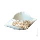 SHELL Décoration de centre de table artistique en céramique de style baroque avec détails en or 24 carats Fabriqué en Italie