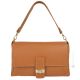 Sac à main et bandoulière ROMINA pour femme, cuir véritable orange fabriqué à la main