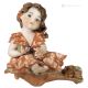 AUTOMNE Statuette Capodimonte, les quatre saisons en pure porcelaine d'art.