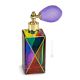 DELACROIX Flacon pulvérisateur en cristal peint à la main avec détails couleur or 24 carats, spray nébuliseur