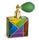 SEURAT Flacon pulvérisateur en cristal peint à la main avec détails de couleur or 24 carats, spray nébuliseur