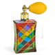 SIGNAC Flacon pulvérisateur en cristal peint à la main avec nébuliseur à détails de couleur or 24 carats