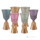 CANALETTO Ensemble de 6 authentiques verres à eau à pied peints à la main en verre de qualité supérieure.