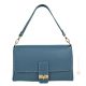 Sac à main et bandoulière ROMINA pour femme, cuir véritable bleu clair fabriqué à la main