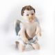 MIGNON Ange romantique de Capodimonte, statuette en porcelaine symbole de paix.