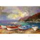 LE PORTICCIOLO Peinture acrylique moderne sur toile Made in Italy 
