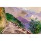 CÔTE AMALFI Peinture acrylique moderne sur toile Made in Italy 
