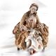 DAME - Statuette en porcelaine de Capodimonte, dame élégante et raffinée.