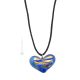 COLLIER COEUR EN OR MILLEFIORI bijoux fantaisie artistique colliers colliers verre de Murano feuille d'or 18 carats fait à la main authentique Made in Italy