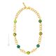 COLLIER EN OR FIORATO bijoux fantaisie artistique colliers colliers perles de verre de Murano avec or 18 carats fait à la main authentique Made in Italy