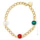 DENISE BRACELET bijoux fantaisie artistique bracelet de perles en verre de Murano avec argent 925 authentique fait à la main Made in Italy