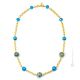 COLLIER BANDE D'OR bijoux fantaisie artistique colliers colliers perles de verre de Murano avec or 18 carats fait à la main authentique Made in Italy