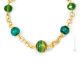 COLLIER BANDE D'OR bijoux fantaisie artistique colliers colliers perles de verre de Murano avec or 18 carats fait à la main authentique Made in Italy