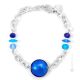 WENDY BRACELET bijoux fantaisie artistique bracelet de perles en verre de Murano avec argent 925 authentique fait à la main Made in Italy