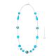 COLLIER AURORA bijoux fantaisie artistique colliers de perles en verre de Murano avec argent 925 authentique fait à la main Made in Italy