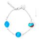 BRACELET AURORA bijoux fantaisie artistique bracelet de perles en verre de Murano avec argent 925 authentique fait à la main Made in Italy