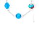 COLLIER AURORA bijoux fantaisie artistique colliers de perles en verre de Murano avec argent 925 authentique fait main Made in Italy