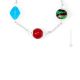 COLLIER AURORA bijoux fantaisie artistique colliers de perles en verre de Murano avec argent 925 authentique fait main Made in Italy