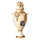 AGRÉABLE VASE en céramique artistique de style baroque avec détail en or 24 carats Fabriqué en Italie
