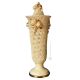 Lampe de table artistique en céramique de style baroque avec détails en or 24 carats et cristaux Swarovski