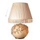 Lampe de table artistique en céramique de style baroque avec détails en or 24 carats et cristaux Swarovski