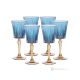 DOMINA Ensemble de 6 verres à liqueur authentiques peints à la main en verre de qualité supérieure.