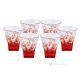 FUSION Ensemble de 6 authentiques verres à liqueur peints à la main en verre de qualité supérieure.