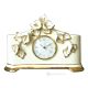 HORLOGE DE TABLE Céramique artistique de style baroque avec détail en or 24 carats Fabriquée en Italie