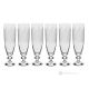 ESTRO Ensemble de 6 verres, gobelet flûte, verre de qualité supérieure authentique et moderne.