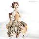 JOURS D'AUTOMNE - Statuette Capodimonte, pur romantisme artisanal.