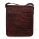 JACOPOIKU Sac bandoulière ou sac bandoulière pour homme en véritable cuir artisanal marron