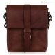 STEVES Sac à bandoulière ou sac à bandoulière en cuir marron véritable fabriqué à la main pour hommes