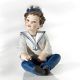 JACK Capodimonte, statuette d'art, enfant en porcelaine d'une rare beauté et élégance.